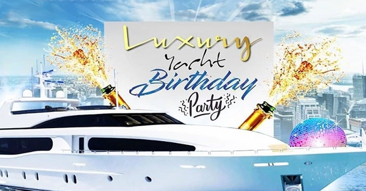 how much is a yacht birthday party